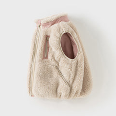 Dave&Bella Toddler Girls/Boys Winter Soft Plush-lined Turtle Vests Tops