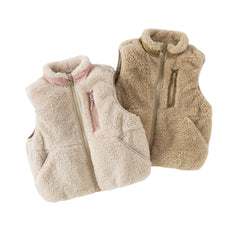 Dave&Bella Toddler Girls/Boys Winter Soft Plush-lined Turtle Vests Tops