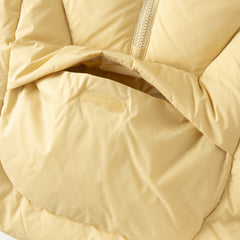 Dave&Bella Toddler Girls Winter Yellow Hooded Long-sleeved Outdoor Cozy Down Coats