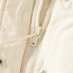 Dave&Bella Toddler Girls Winter Versatile White Windproof Outdoor Down Vests Tops
