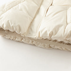 Dave&Bella Toddler Girls Winter Versatile White Windproof Outdoor Down Vests Tops