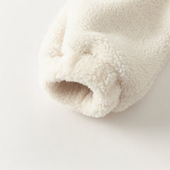 Dave&Bella Toddler Girls Winter Gentle White Outdoor Outwear Warm Hooded Coats