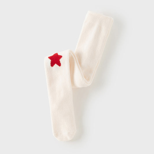 Dave&Bella Toddler Girls Cute Beige Versatile Footed Tights Leggings