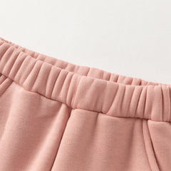 Dave&Bella Toddler Girl Casual Straight-leg Warm Plush-lined Pants