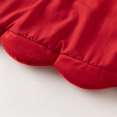 Dave&Bella Toddler Girls Winter Christimas Red Turtle Outdoor Windproof Warm Down Coats