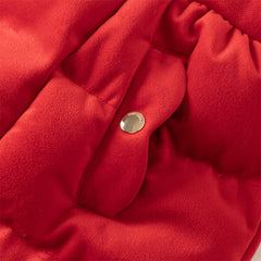 Dave&Bella Toddler Girls Winter Christimas Red Turtle Outdoor Windproof Warm Down Coats