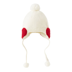 Dave&Bella Toddler Girls Adorable Purple/Beige Versatile Cozy Pullover Hats