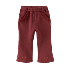 Dave&Bella Toddler Girls Autumn Casual Straight-leg Bootcut Pants