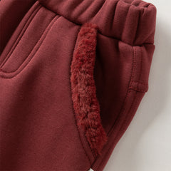 Dave&Bella Toddler Girls Autumn Casual Straight-leg Bootcut Pants