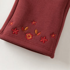 Dave&Bella Toddler Girls Autumn Casual Straight-leg Bootcut Pants