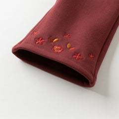 Dave&Bella Toddler Girls Autumn Casual Straight-leg Bootcut Pants