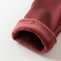 Dave&Bella Toddler Girls Autumn Casual Straight-leg Bootcut Pants