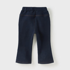 Dave&Bella Toddler Girls Autumn Casual Straight-leg Bootcut Pants