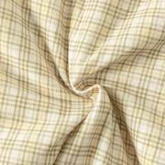 Dave&Bella Baby Boys College-style Yellow-white Plaid Warm Padded Indoor Rompers