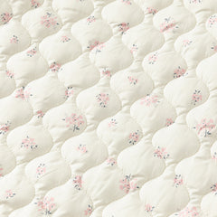 Dave&Bella Baby Girls Winter Sweet Beige Floral Print Doll Collar Warm Padded Rompers