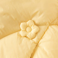 Dave&Bella Toddler Girls Winter Charming Yellow Outwear Cozy Hooded Down Coats