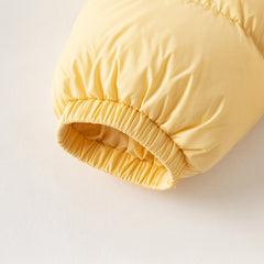 Dave&Bella Toddler Girls Winter Charming Yellow Outwear Cozy Hooded Down Coats