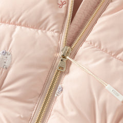 Dave&Bella Toddler Girls Winter Cute Pink Warm Windproof Padded Hooded Coats