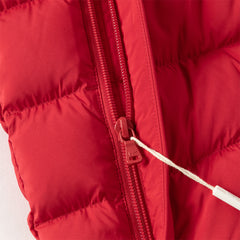 Dave&Bella Baby Girls/Boys Winter Festival Red/Pink Outwear Hooded Down Rompers