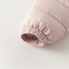 Dave&Bella Baby Girls/Boys Winter Festival Red/Pink Outwear Hooded Down Rompers