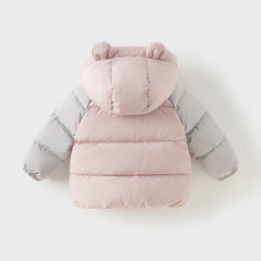 Dave&Bella Toddler Girls/Boys Winter Cute Animal-shaped Plush-lined Hooded Down Coats