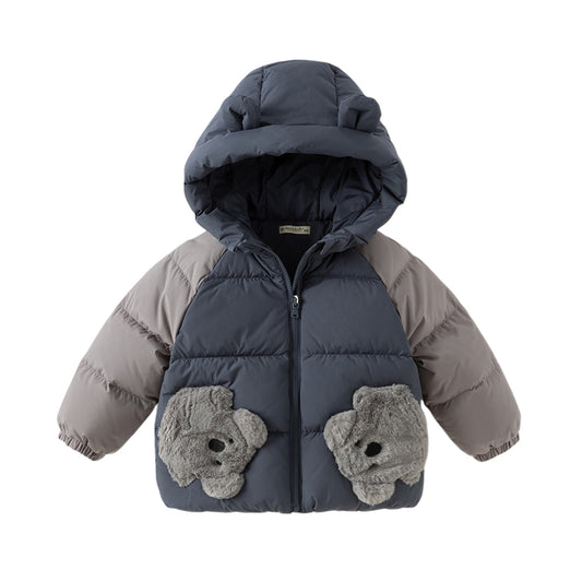 Dave&Bella Toddler Girls/Boys Winter Cute Animal-shaped Plush-lined Hooded Down Coats