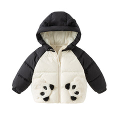 Dave&Bella Toddler Girls/Boys Winter Cute Animal-shaped Plush-lined Hooded Down Coats