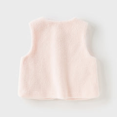 Dave&Bella Toddler Girls/Boys Autumn Soft Versatile Fleece Vest Tops