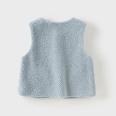 Dave&Bella Toddler Girls/Boys Autumn Soft Versatile Fleece Vest Tops