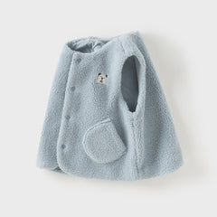 Dave&Bella Toddler Girls/Boys Autumn Soft Versatile Fleece Vest Tops