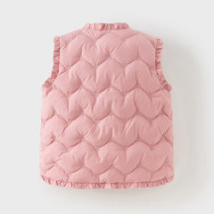 Dave&Bella Kids Girls Autumn Warm Outwear Down Vest Tops