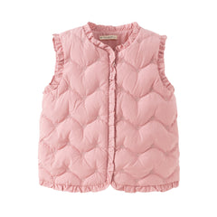 Dave&Bella Kids Girls Autumn Warm Outwear Down Vest Tops