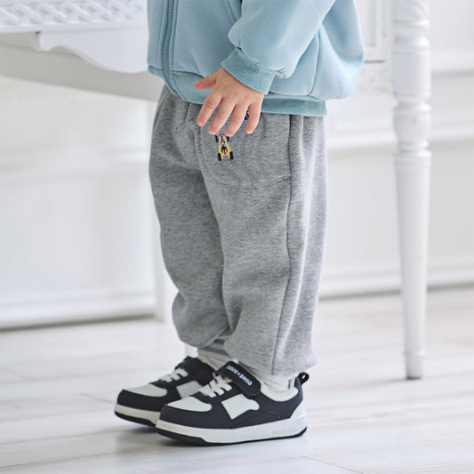 Dave&Bella Toddler Boys Winter Outdoor Activities Drawstring Loose Sports Pants