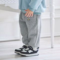 Dave&Bella Toddler Boys Winter Outdoor Activities Drawstring Loose Sports Pants