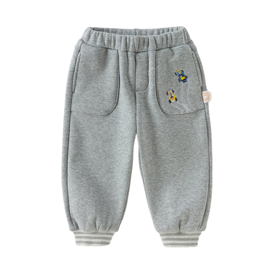 Dave&Bella Toddler Boys Winter Outdoor Activities Drawstring Loose Sports Pants