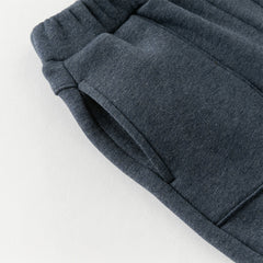 Dave&Bella Toddler Boys Winter Outdoor Activities Drawstring Loose Sports Pants