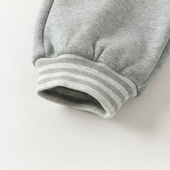 Dave&Bella Toddler Boys Winter Outdoor Activities Drawstring Loose Sports Pants