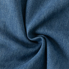 Dave&Bella Toddler Girls/Boys Denim Blue Adjustable-waistband Loose Drawstring Jeans