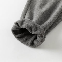 Dave&Bella Kids Girls/Boys Autumn Pink/Grey Cozy Fleece Hooded Coat Pant Suits Set