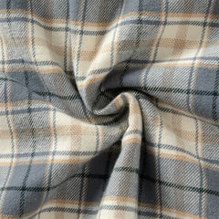 Dave&Bella Kids Boys Autumn Blue Grey Plaid Casual Padded Shirts Tops