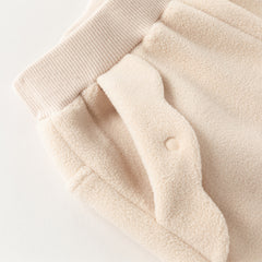 Dave&Bella Toddler Girls Winter Beige/Grey Pink Playful Loose Drawstring Sweatpants