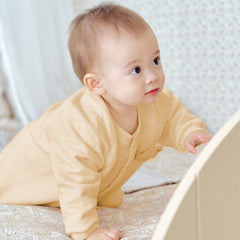 Dave&Bella Baby Girls/Boys Yellow/pink Long-sleeved Soft Padded Rompers