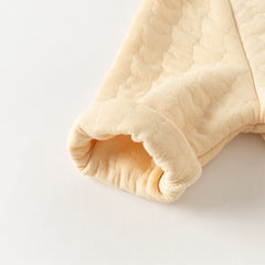 Dave&Bella Baby Girls/Boys Yellow/pink Long-sleeved Soft Padded Rompers