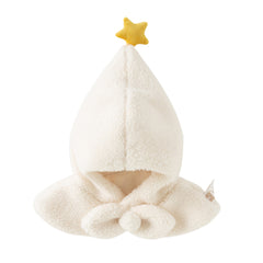 Dave&Bella Toddler Girls Winter Star Beige Warm Windproof Scarf Hats