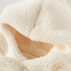 Dave&Bella Toddler Girls Winter Star Beige Warm Windproof Scarf Hats