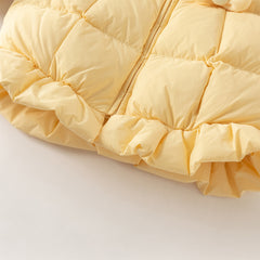 Dave&Bella Toddler Girls Fashion Yellow Outdoor Waterproof Cozy Down Coats