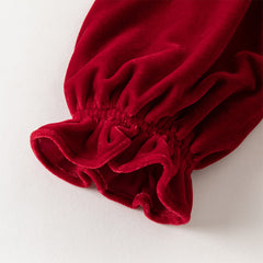 Dave&Bella Toddler Girls Cute Red Soft Turtle Cozy A-line Mesh Princess Dress