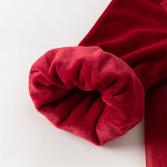 Dave&Bella Toddler Girls Cute Red Soft Turtle Cozy A-line Mesh Princess Dress