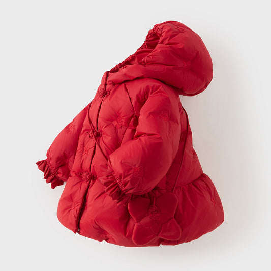 Dave&Bella Toddler Girls Winter Outwear Windproof  Warm Hooded Down Coats(wallet bag)