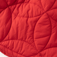 Dave&Bella Toddler Girls Festival Red Long Sleeve Cozy Padded A-line Dress